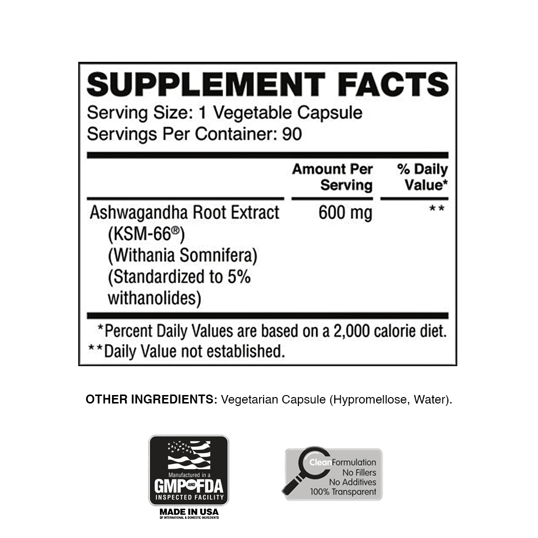 Ashwagandha KSM - 66 - Apollon Nutrition - 850042072998 -