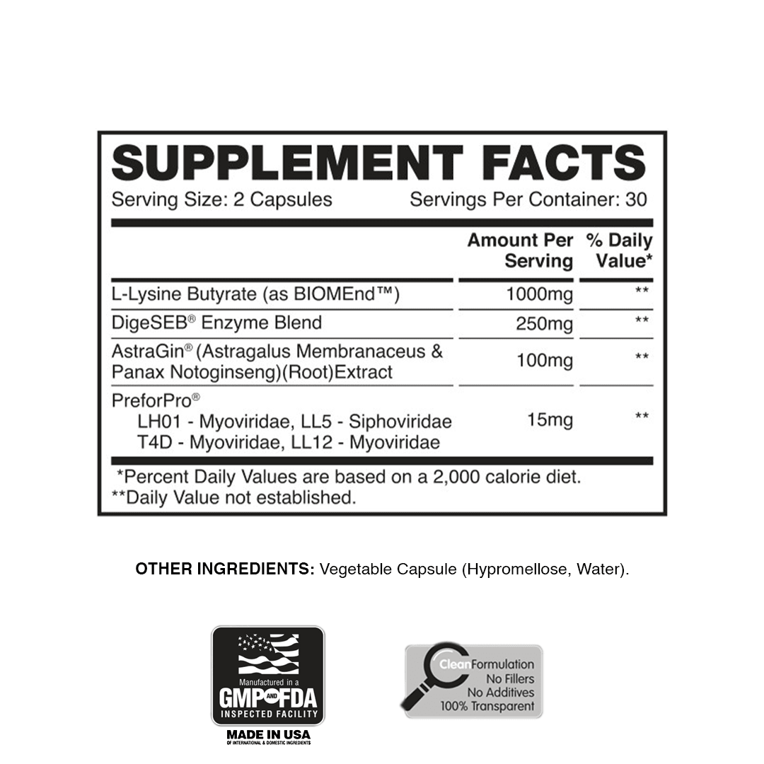 Gut Glory - Prebiotic, Postbiotic, Synbiotic - Apollon Nutrition - 850042072608 -