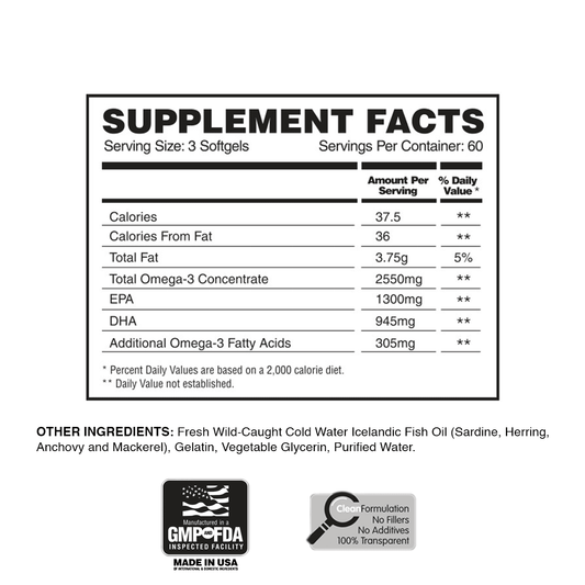 Omega Supreme - Omega 3 Fish Oil 60 servings